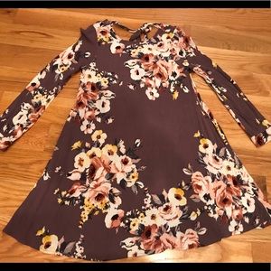 Oddy purple floral dress small